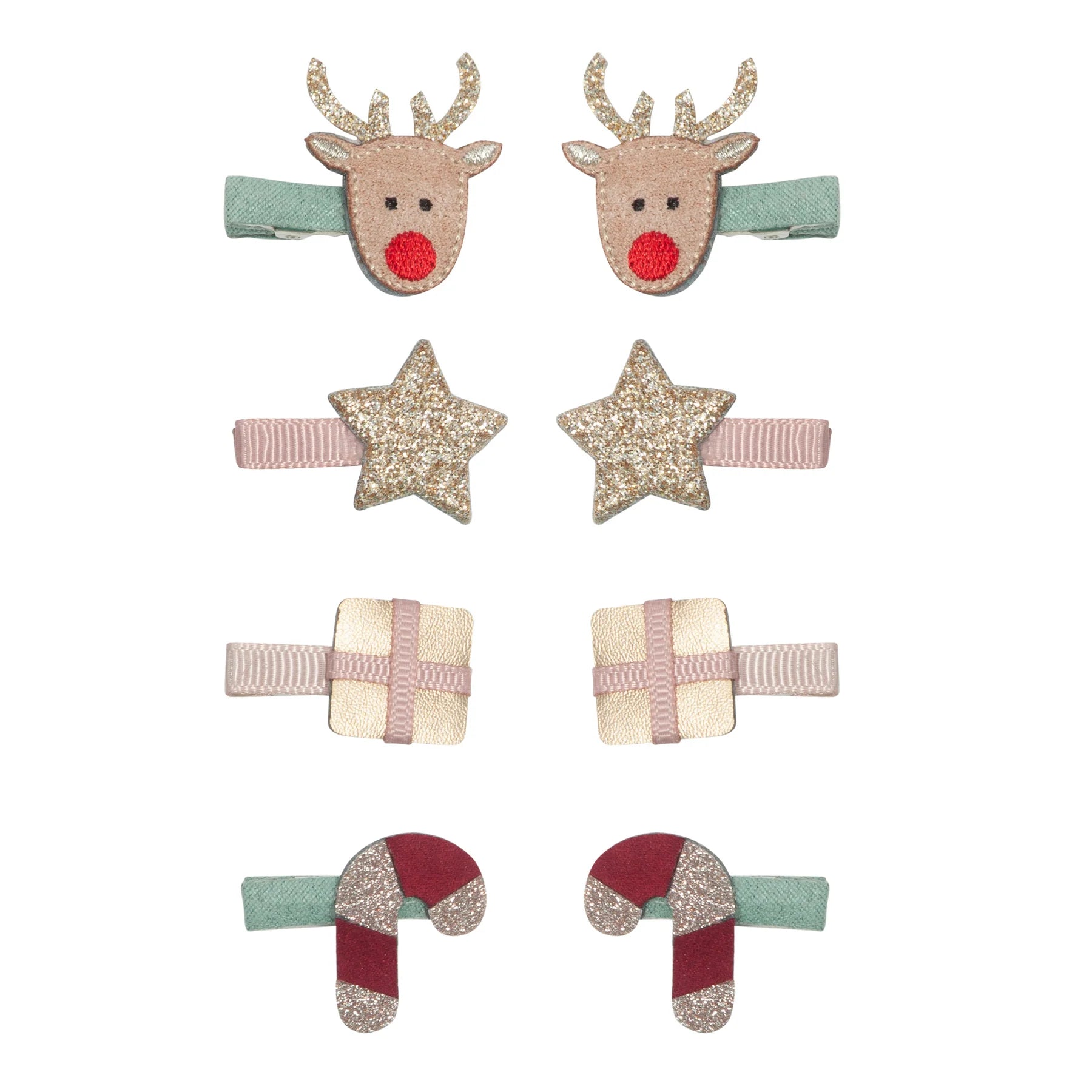 Mimi & Lula - 8 Hair Clips - Christmas mini clips