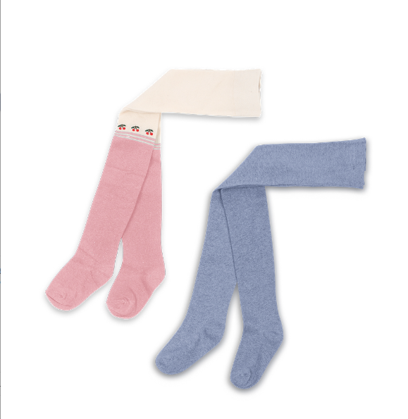 Konges Sløjd - 2 PACK CHERRY LUREX TIGHTS