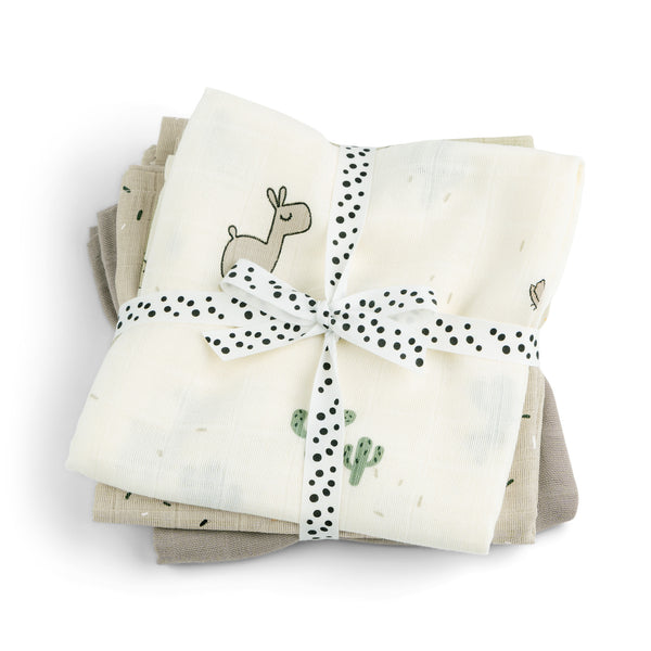 Done by deer -  Burp cloth 3-pack GOTS 70X70