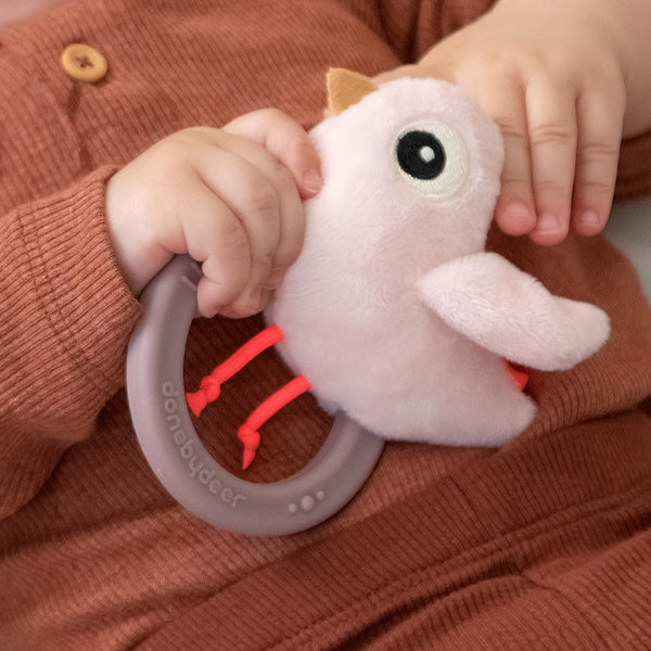 Done by deer -  Sensory rattle w/teether