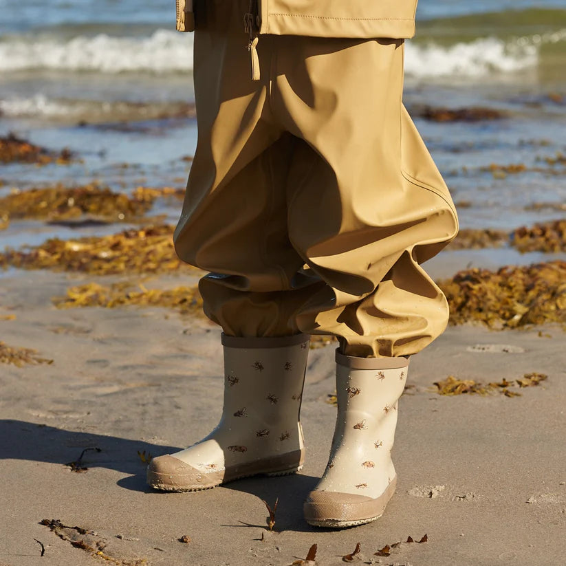 Wheat Footwear - Muddy Rubber Boots-Gravel Bumblebee