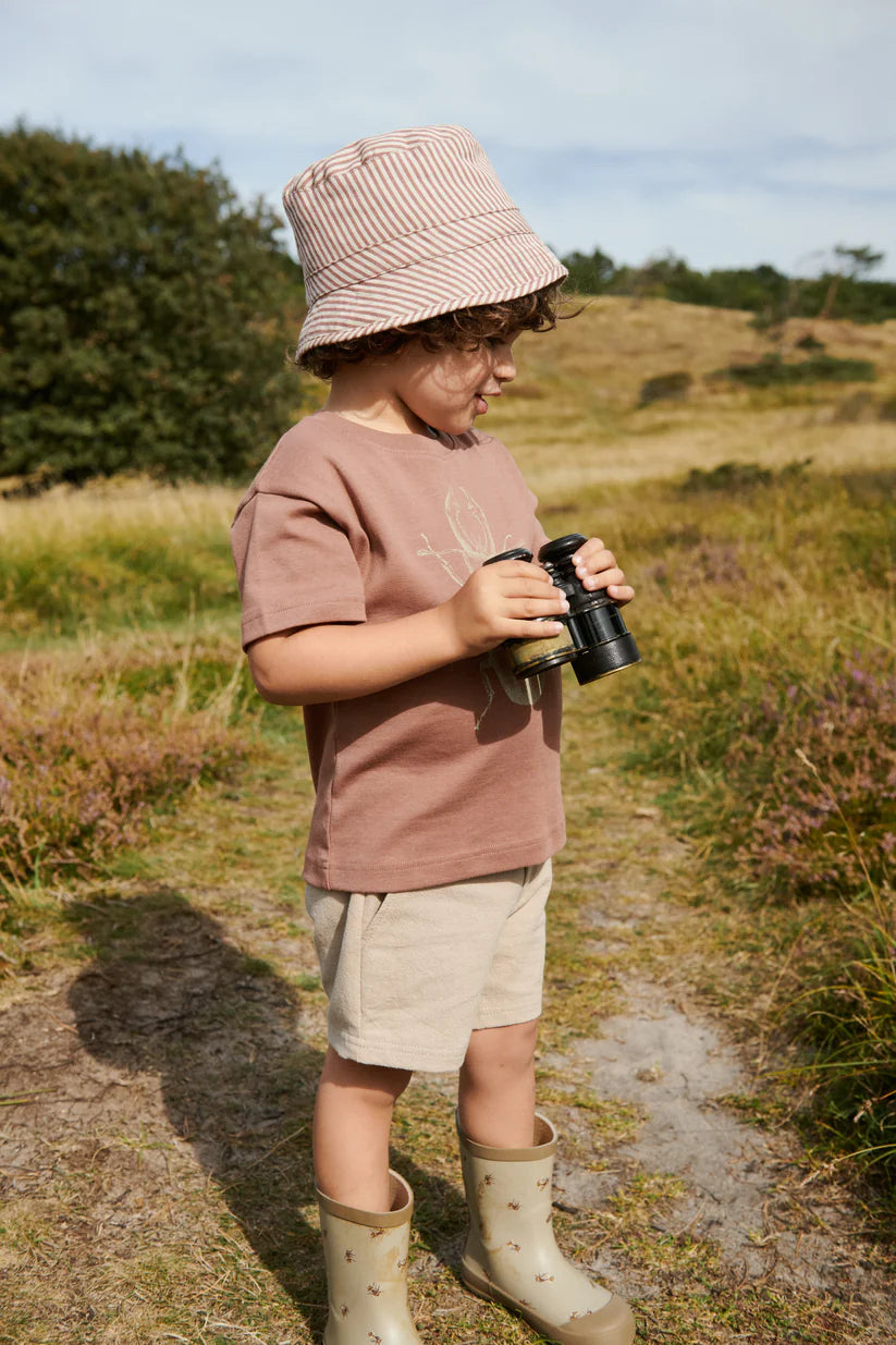 Wheat Footwear - Muddy Rubber Boots-Gravel Bumblebee