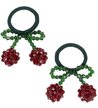 Konges Sløjd 2 Pack  Hårelastikker - Cherry