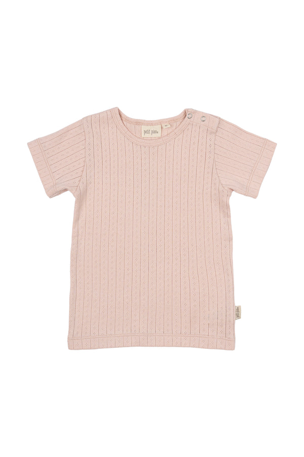 Petit Piao-T-shirt S/S Pointelle