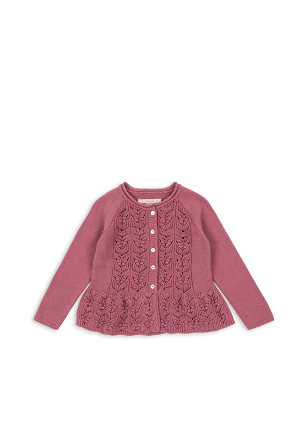 Konges Sløjd - CABBY FRILL CARDIGAN GOTS