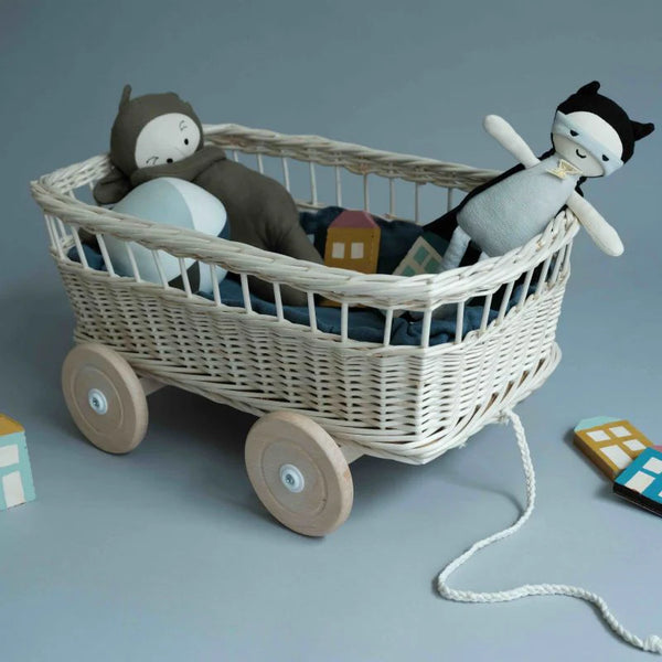Fabelab - Natural Wicker Doll Wagon